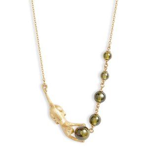 NEW Kate Spade House Cat Stone Necklace